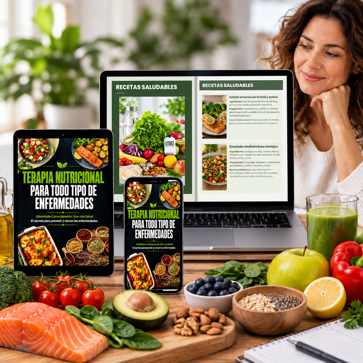 Ebook de terapia nutricional disponible en smartphone y tablet